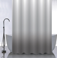 Штора для ванной комнаты 180х180см САНАКС ПЕРЕХОД-ГРАФИТ, без колец 01-101