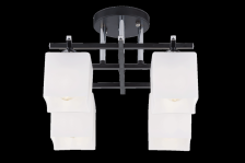 Люстра SR 67C/4 CR+BK+WT Ø430 x H230 4х60W E27