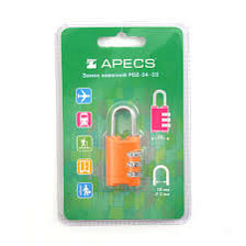 Замок навесной Apecs PDZ-25-25-Code блистер