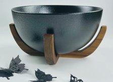 Салатник 18х9,5см на подставке BLACKWOOD LENARDI фарфор 235-049