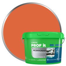 Краска резиновая PROF IT RAL 050 40 50 кирпичный (3кг) Лакра