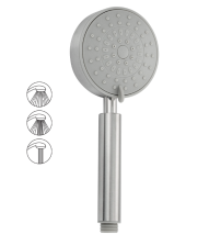 Лейка душевая GFmark антивандальная, 3 режима, нерж сталь/хром 6059