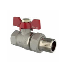 Кран шаровой для воды 1/2" "американка" ручка-"бабочка" VG-104101 (серия Оптима) 