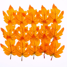 Декор Осенний лист 15шт желто-оранжевый 9691792