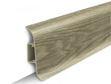 Плинтус Идеал Классик с кабель-каналом дуб мокко 2,2 м 70 мм