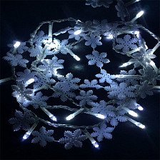 Гирлянда "Снежинка" XML-003-E09 30LED 220В/24В прозрачный шнур
