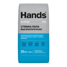 Стяжка пола высокопрочная Screed PRO 25кг Hands 
