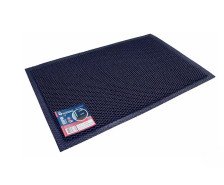 Коврик из полиэстера на ПВХ EKM-07 80х120смх9мм серо-черный 