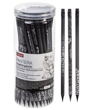Карандаш ч/г HB Hatber Pantera с ласиком заточен