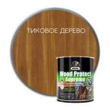 Пропитка высокопрочная Wood Protect SUPREME (0,75л) тиковое дерево Dufa