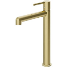 Смеситель для раковины однорычажный IDDIS Aiger AIGМG01i01 матовое золото высокий