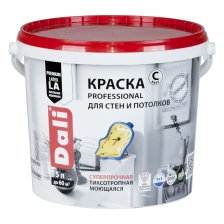 Краска PROFESSIONAL для стен и потолков база C (5л) Dali