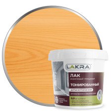 Лак акриловый глянцевый для наружных и внутренних работ орегон (0,9кг) Лакра