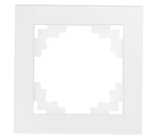 Рамка 1-м GFR00-7001-01 белый Катрин