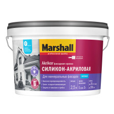 Краска Akrikor СИЛИКОН фасадная (2,5л) Marshall