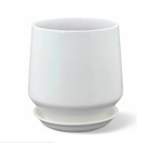 Горшок керамический Глянец виктория белый 18х19см 072938