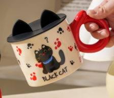 Кружка 350 мл Black cat, red ULB-556-01