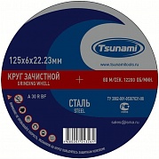 Круг зачистной 125х6х22 TSUNAMI тип 27