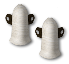 Угол наружный Идеал Классик ясень белый с кронштейном 55 мм