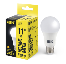 Лампа светодиодная Е27 11W/3000 А60 (стандарт) IEK