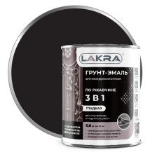 Грунт-эмаль по ржавчине черный (0,8кг) Лакра