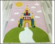 Ковер Play Rugs дизайн D233B 1,33х1,9м l.pink- l.pink