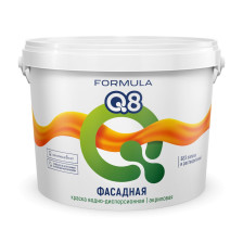 Краска фасадная белая матовая (1,4кг) Formula Q8