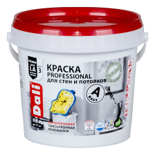 Краска PROFESSIONAL для стен и потолков база А (0,9л) Dali
