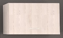 Шкаф навесной кухонный 600х300х470 мм над вытяжкой горизонтального открывания Дуб Крафт белый / Белый