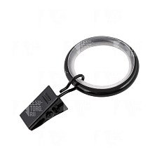 Кольцо D19 Бесшумное с зажимом Черный (10шт)