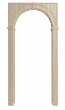 Арка Палермо 700х190х1800мм со сводорасширителем ПВХ капучино