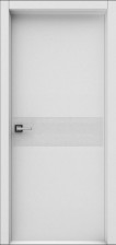 Полотно дверное ДГ 600 Горизонт софт капучино гладкий Al-black (ВДК)