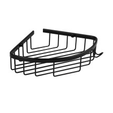 Полка угловая TITAN 1-ярусная 76060 алюминий/черный