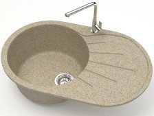 Мойка 730х450 искусственный камень песок 110/Q5