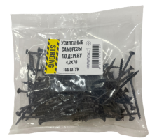 Саморез 4,2х70 для крепления ГКЛ к дереву усиленный 100 шт/уп пакет