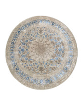 Ковер CALIFA A5176B/LS4 1,5х1,5м beige coken/l.blue круг