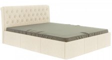 Кровать Дженни с ПМ 1600х2000 велюр бежевый