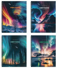 Тетрадь 48 л Schoolformat клетка Северное сияние 