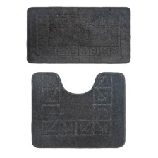 Комплект ковриков для ванной комнаты BANYOLIN CLASSIC из 2 шт 60х100/50х60см 11мм (черный) 1/25