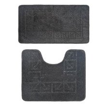 Комплект ковриков для ванной комнаты BANYOLIN CLASSIC из 2 шт 60х100/50х60см 11мм (черный) 1/25