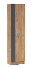 Шкаф платяной Мартина Графит/Дуб крафт 400х2016х354мм