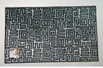 Коврик из полиэстра на точечной основе из ПВХ 396 60х100смх6,0мм