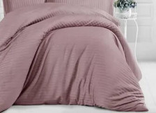 Пододеяльник страйп-сатин 200х220 см дымчатая роза Mariya DeLuxe