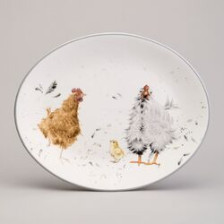 Блюдо 31,5х25,5х3 см LEFARD FUNNY HENS 358-2296