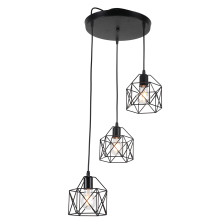 Люстра IM MD 0330-3-P BK H1000 D395 3х60W E27