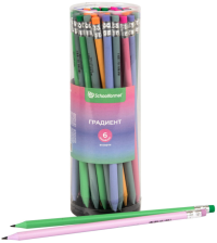 Карандаш ч/гр HB Schoolformat Градиент заточенный с ластиком