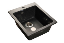 Мойка 430х510 искусственный камень (308) черный GF-P505