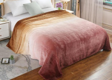 Плед велсофт Cleo OMBRE 010-omb Размер: 180х200, Цвет: Коричневый