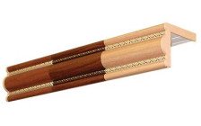 Карниз П-10К пластик 2,0м красное дерево