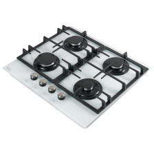 Стол бытовой газовый ПВГ P-GEW Oasis (58,0х51,5х9,8см)(цвет:белый, закалённое стекло)